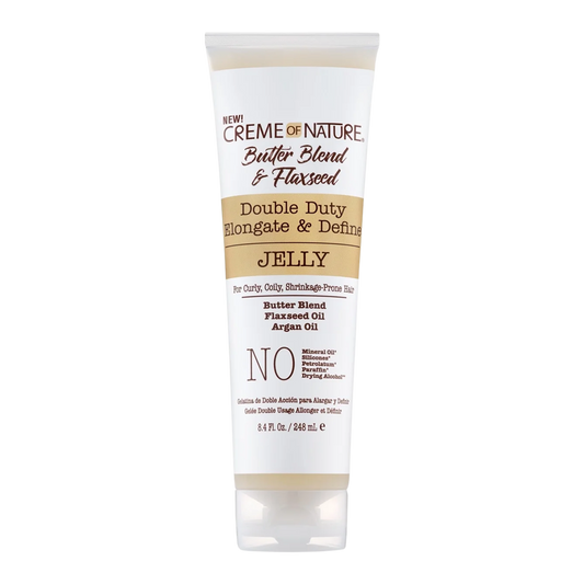 Creme of Nature Double Duty Elongate & Define Jelly 8.5 oz / 248 ml - For Elongated, Defined Curls & Frizz Control