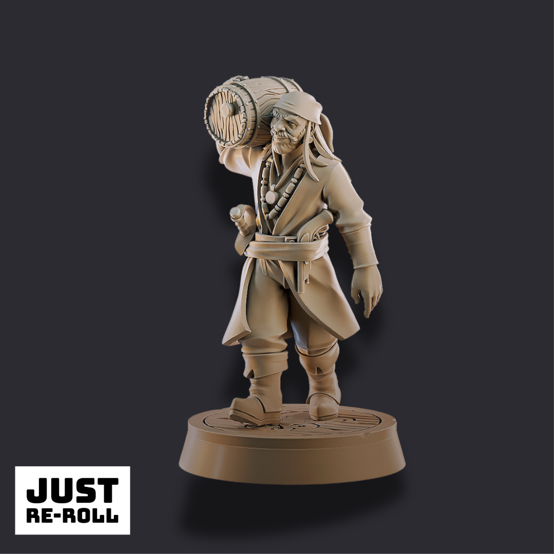 The Pirate Crew Members – 3D Printed Tabletop Miniatures