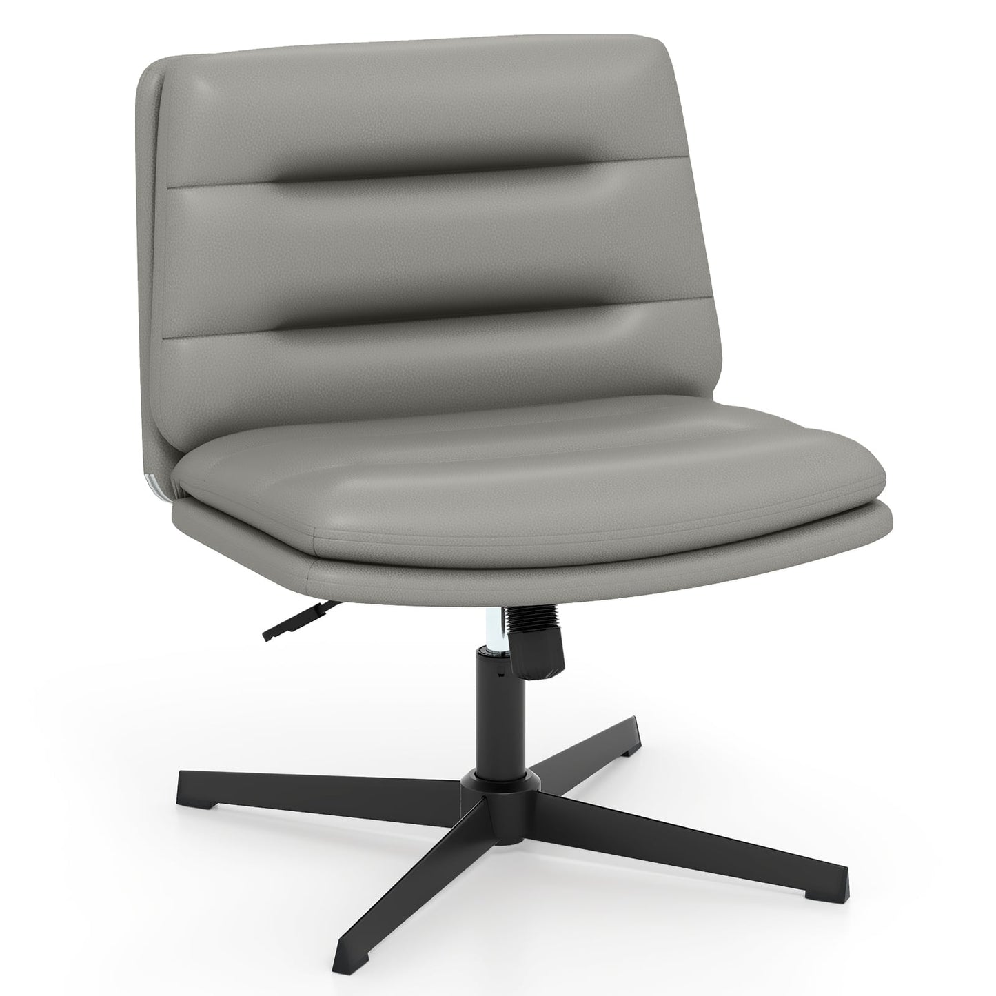 Criss Cross Legged Chair with Adjustable Height for Bedroom-Brown