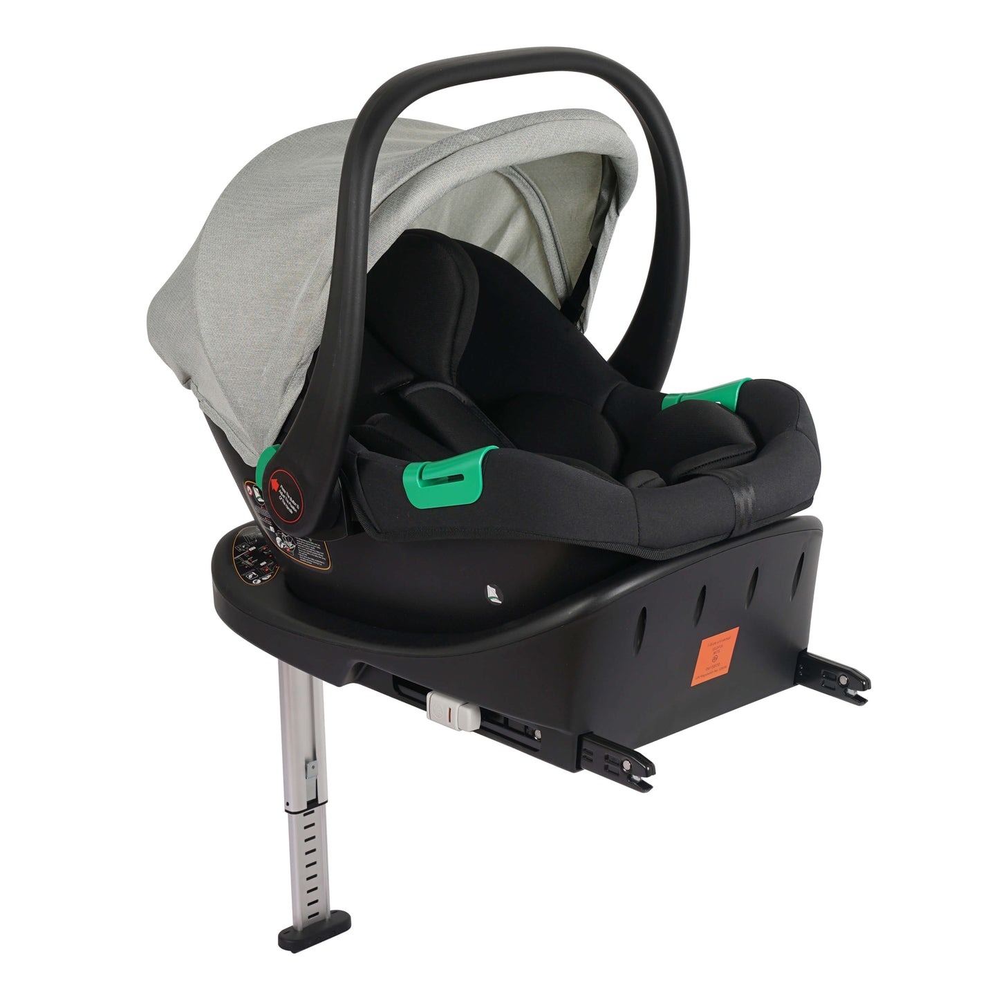 For Your Little One Cruise 3 In 1 Travel System With Car Seat And ISOFIX Base - Pebble Sage (Free Cupholder And Seat Liner Included!)