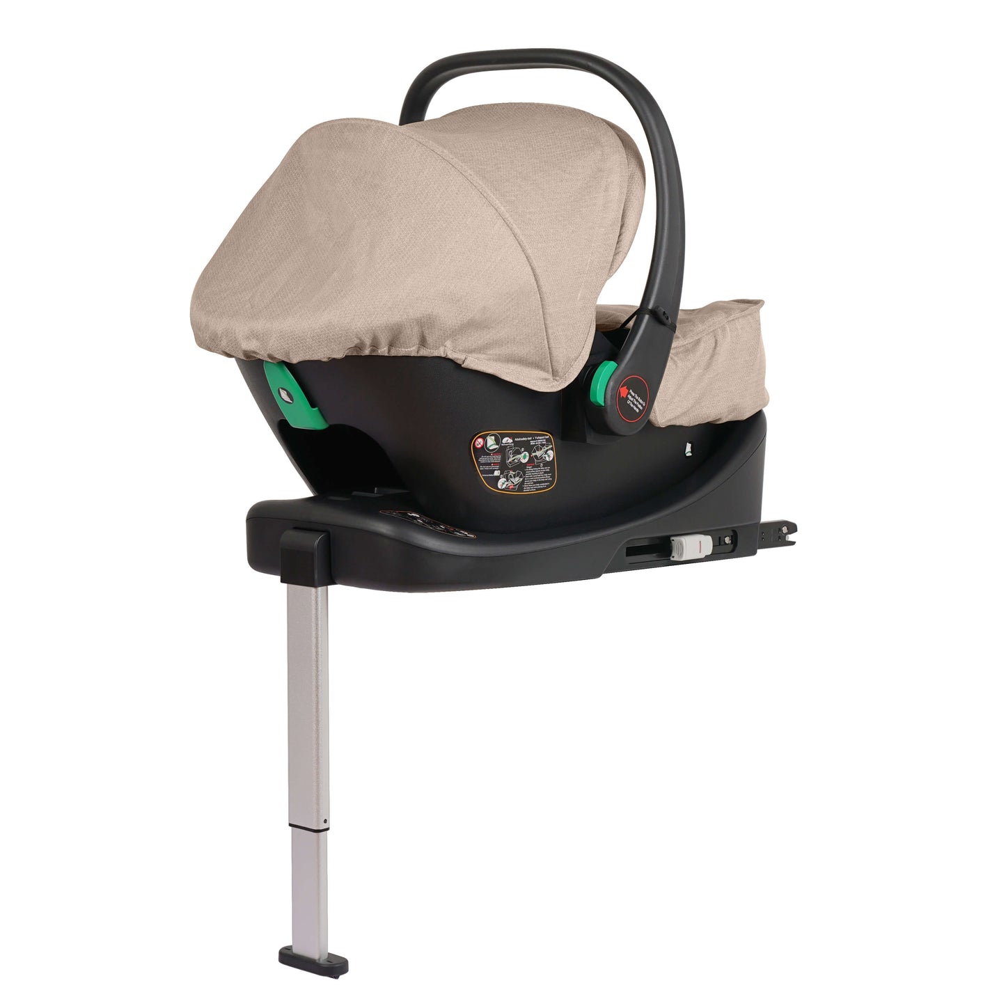 For Your Little One Cruise 3 In 1 Travel System With Car Seat And ISOFIX Base - Dune Beige (Free Cupholder And Seat Liner Included!)