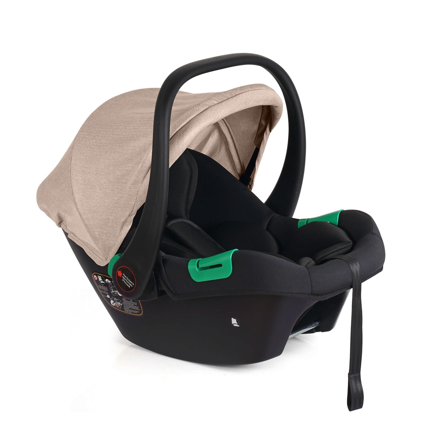 For Your Little One Cruise 3 In 1 Travel System With Car Seat And ISOFIX Base - Dune Beige (Free Cupholder And Seat Liner Included!)