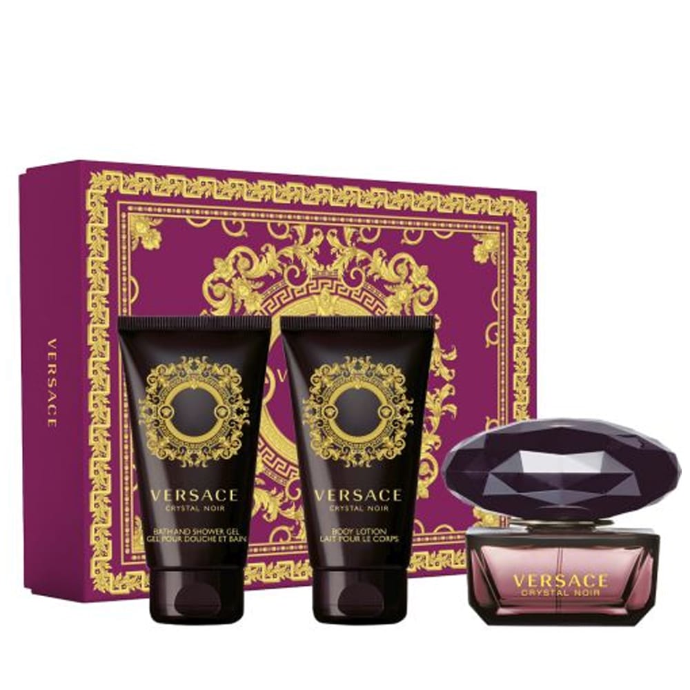 Versace Crystal Noir Gift Set 50ml EDP + 50ml Body Lotion + 50ml Shower Gel