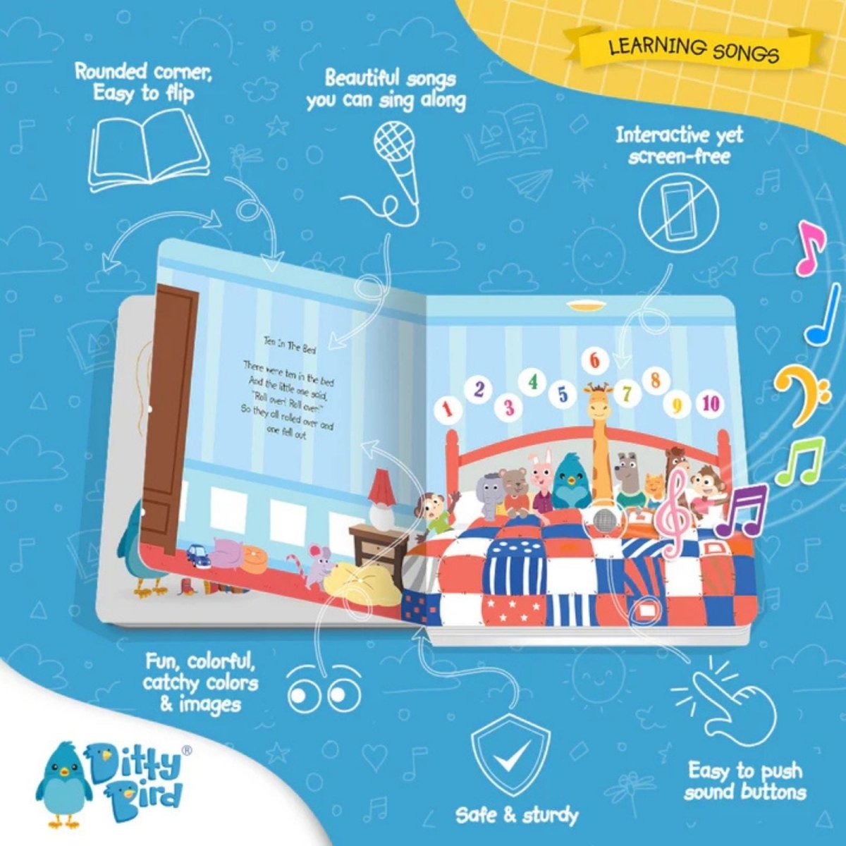 Ditty Bird Learning Songs Book