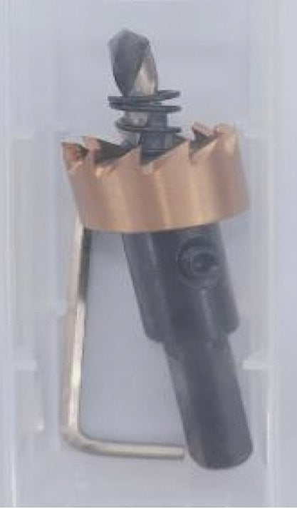 Water Butt Brass Kit 3/4" with Lever Tap Hose Barb and Side Lock and Drill Bit
