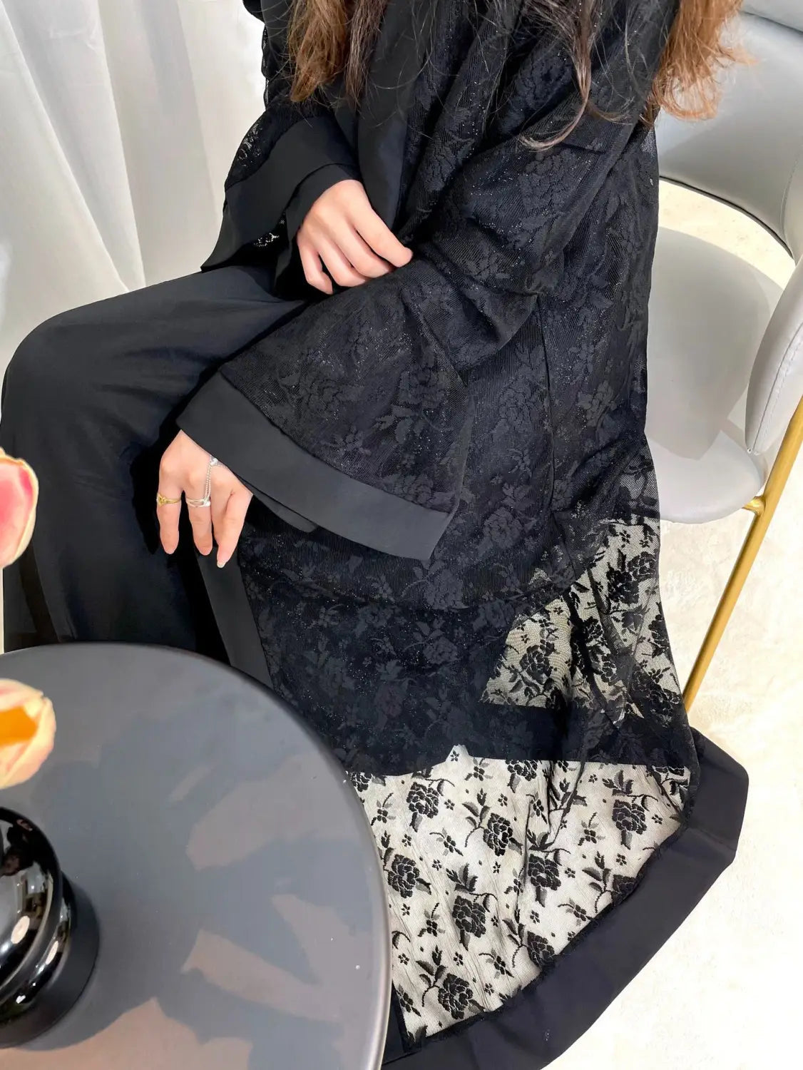 Bell Sleeve Abaya - Professional Elegance