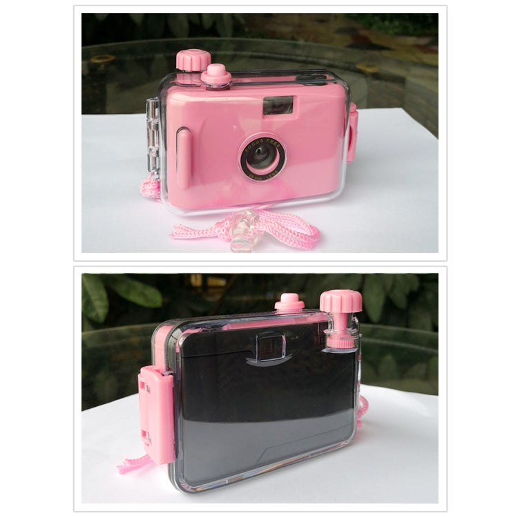 SUC4 5m Waterproof Retro Film Camera Mini Point-and-shoot Camera for Children, Baby Blue, White, Yellow, Black White, Pink