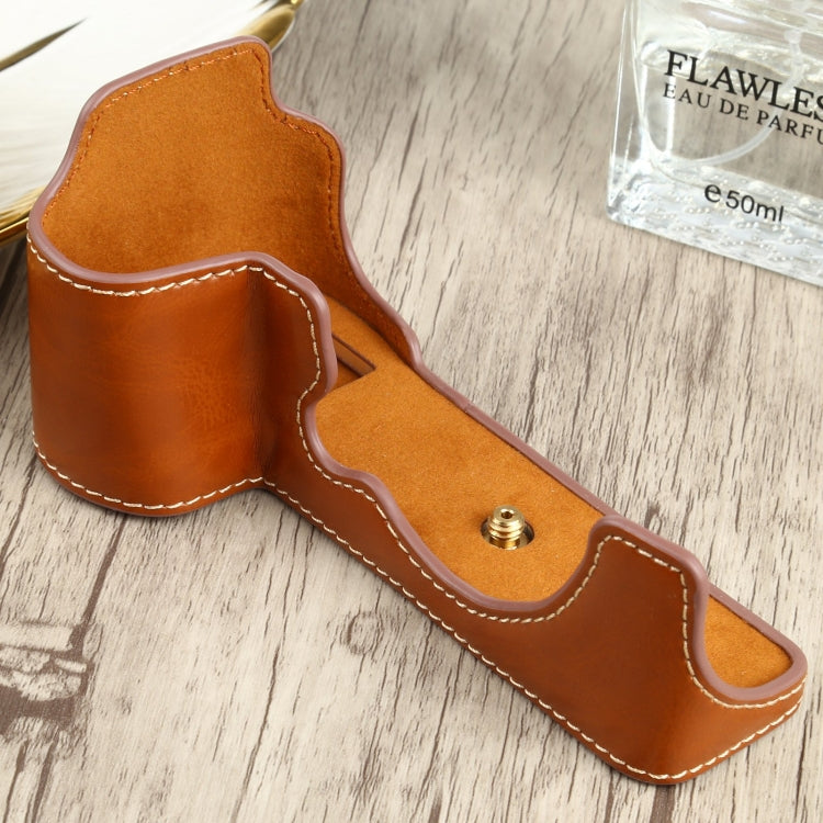 1/4 inch Thread PU Leather Camera Half Case Base for FUJIFILM X-S10, For FUJIFILM X-S10, Fr FUJIFILM X-S10