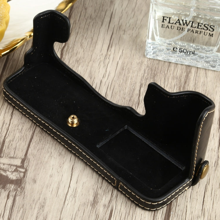1/4 inch Thread PU Leather Camera Half Case Base for FUJIFILM X-T4, For FUJIFILM X-T4