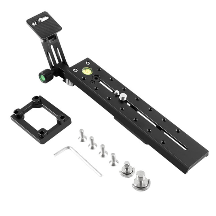 BEXIN VR-220 220mm Length Aluminum Alloy Extended Quick Release Plate for Manfrotto / Sachtler (Black)
