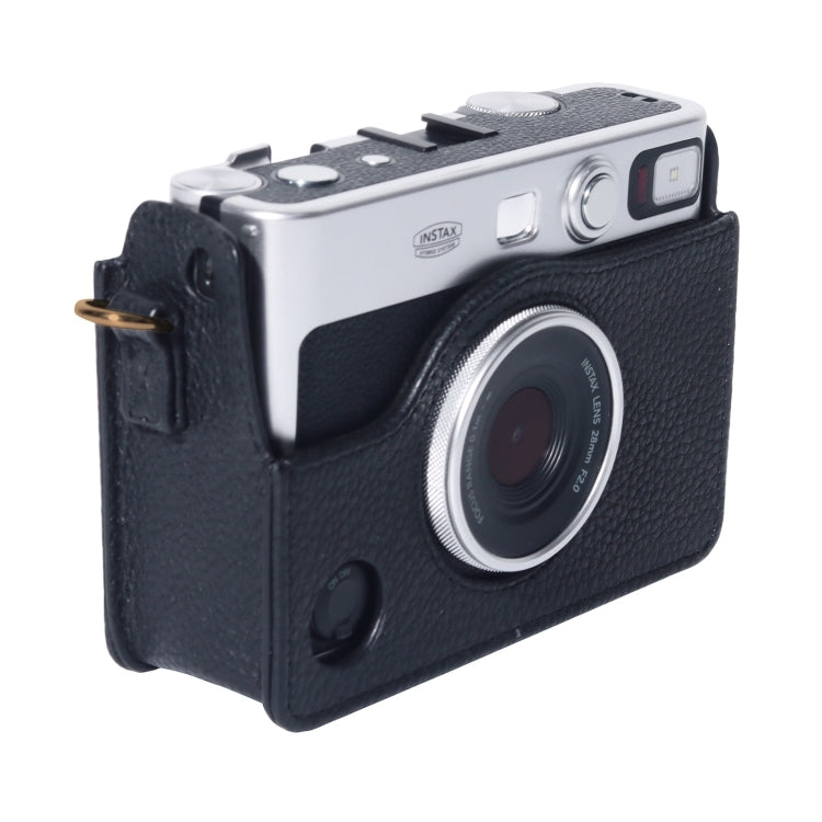 For FUJIFILM instax mini Evo Full Body Camera Genuine Leather Case Bag with Strap, For FUJIFILM instax mini Evo
