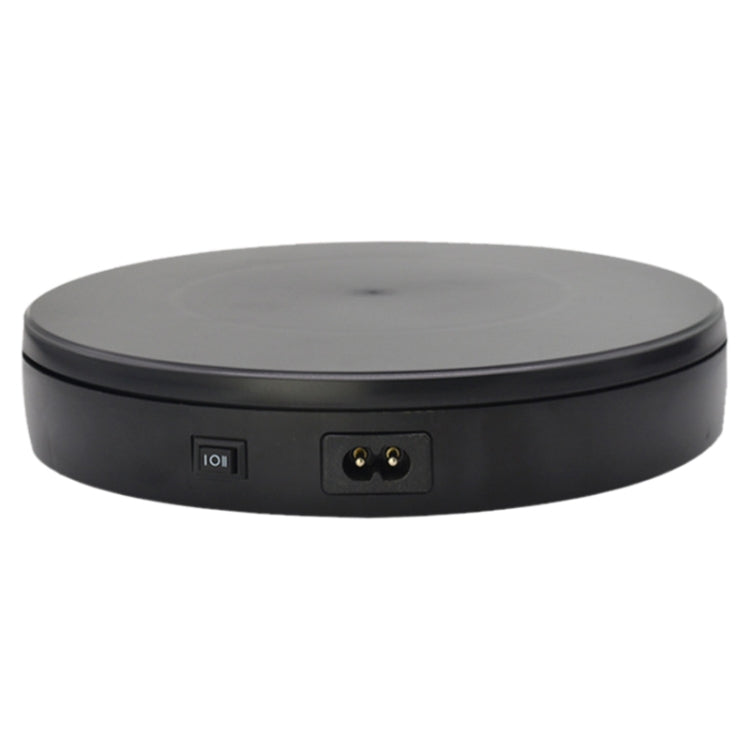 22cm Electric Rotating Turntable Display Stand Live Video Shooting Props Turntable Jewelry Shoes Display Platform, EU Plug, 22cm