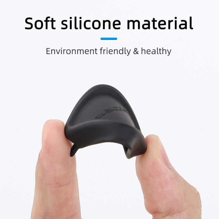 For Insta360 Ace Pro 2 / 1 Sunnylife Silicone Lens Cap Protector Lens Cover (Black)