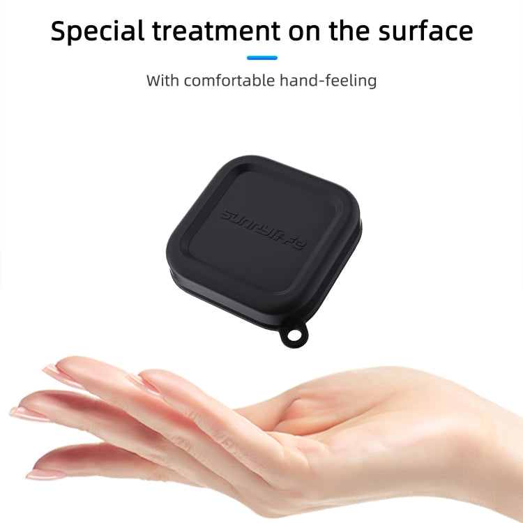 For Insta360 Ace Pro 2 / 1 Sunnylife Silicone Lens Cap Protector Lens Cover (Black)