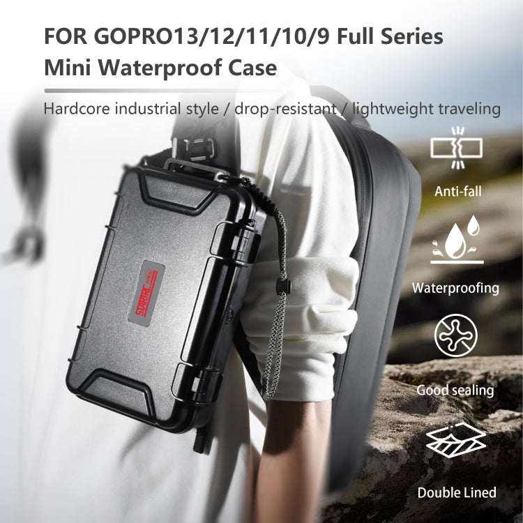For GoPro HERO STARTRC Waterproof ABS Suitcase Shoulder Storage Box (Black)