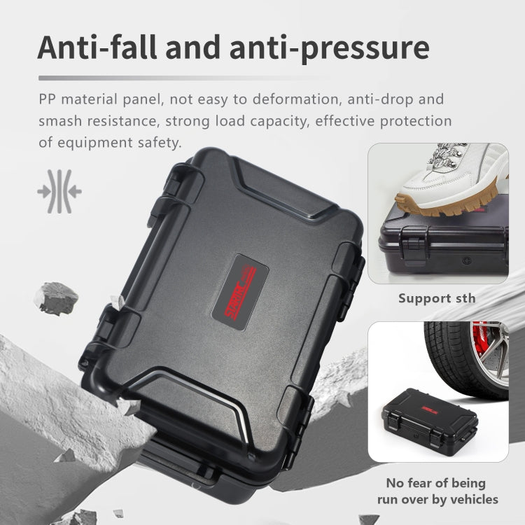 For GoPro HERO STARTRC Waterproof ABS Suitcase Shoulder Storage Box (Black)