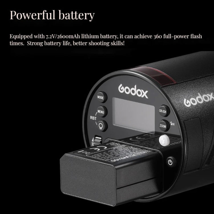 Godox AD100Pro 100Ws Pocket Flash Outdoor Speedlite Light ​Kits (Black)
