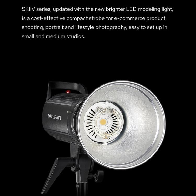 Godox SK400II-V Studio Flash Photo Light 400Ws Bowens Mount Monolight Light (EU Plug)