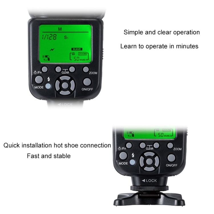 TRIOPO TR-982IIC Flash Light Speedlite for Canon (Black)