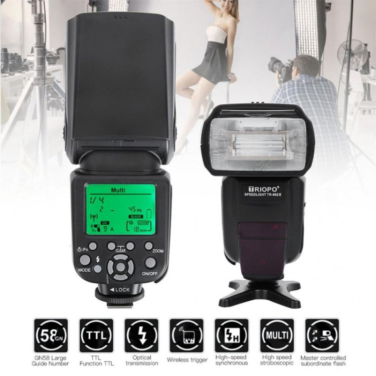 TRIOPO TR-982IIC Flash Light Speedlite for Canon (Black)