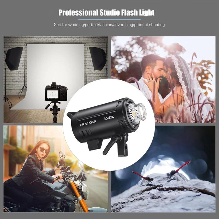 Godox DP600III-V Studio Flash Photo Light 600Ws 2.4G Wireless X System Bowens Mount Light (UK Plug)