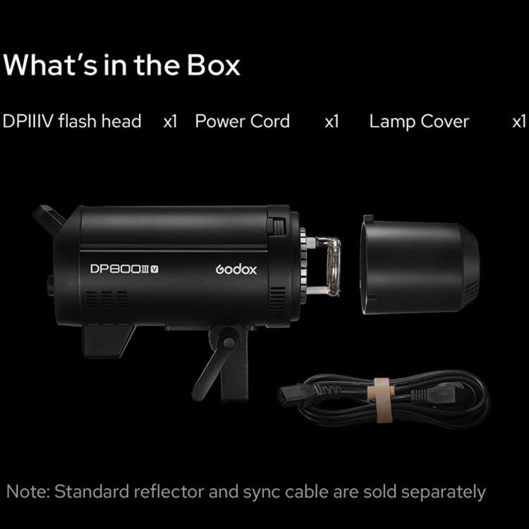 Godox DP600III-V Studio Flash Photo Light 600Ws 2.4G Wireless X System Bowens Mount Light (AU Plug)