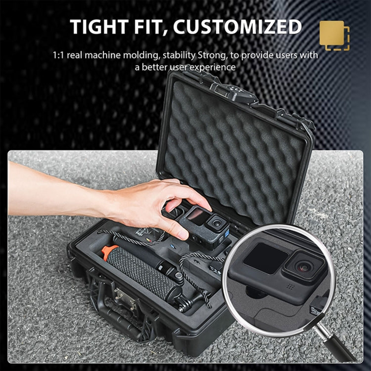 STARTRC DIY Combination Lock Waterproof Dual-layer Suitcase Storage Box (Black)