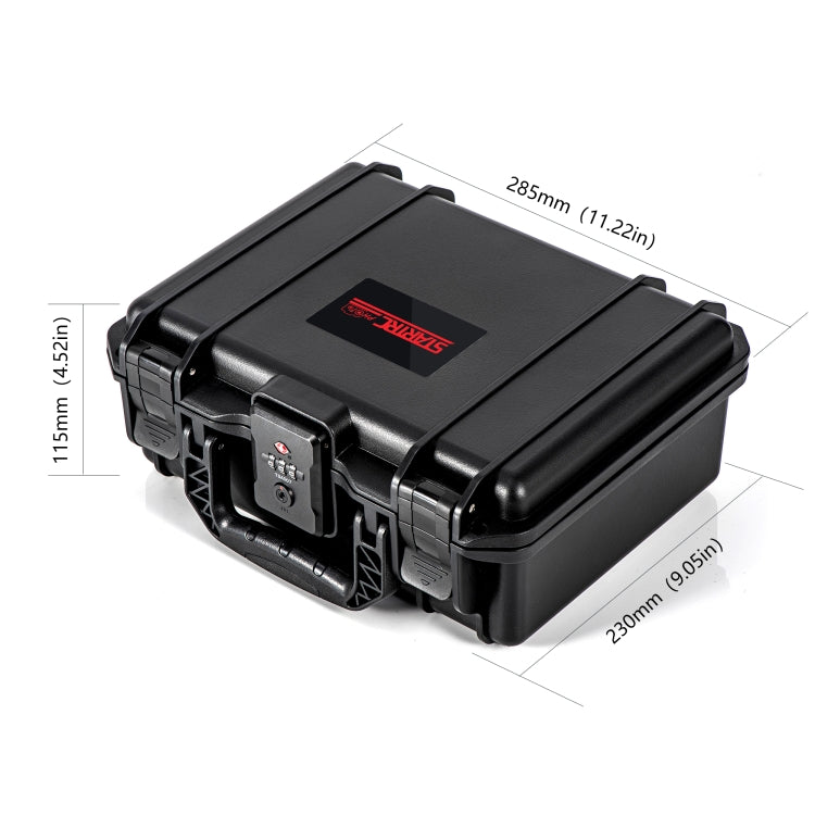 STARTRC DIY Combination Lock Waterproof Dual-layer Suitcase Storage Box (Black)