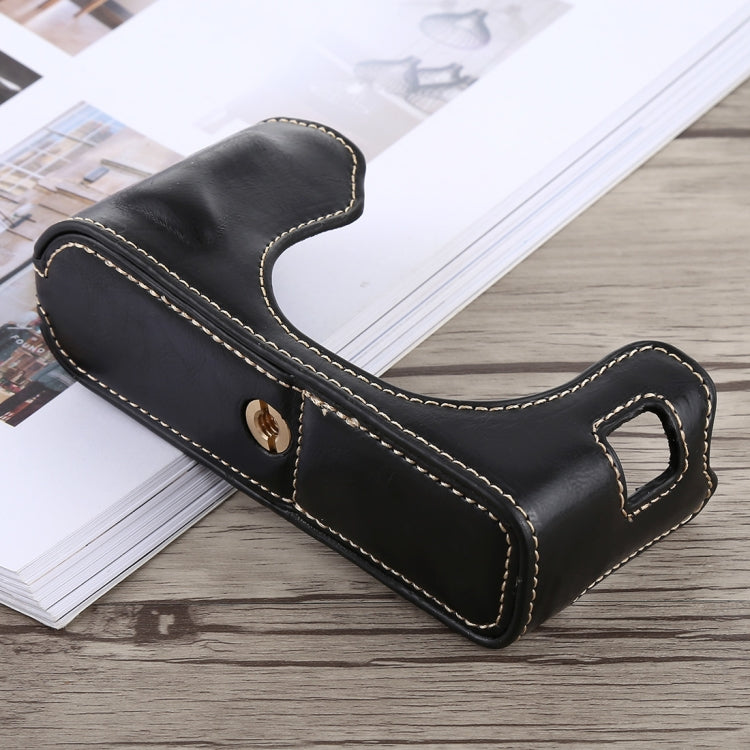 1/4 inch Thread PU Leather Camera Half Case Base for FUJIFILM X100F, For FUJIFILM X100F