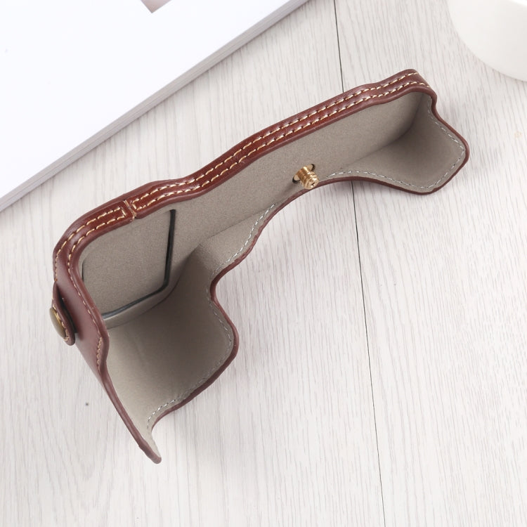 1/4 inch Thread PU Leather Camera Half Case Base for Nikon Z6 / Z7, For Nikon Z6