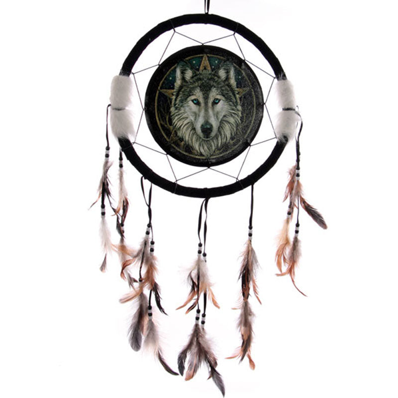 Lisa Parker Wild One Wolf Dreamcatcher 33cm
