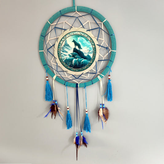 Spirit of the Wolf Pack Dreamcatcher 33cm