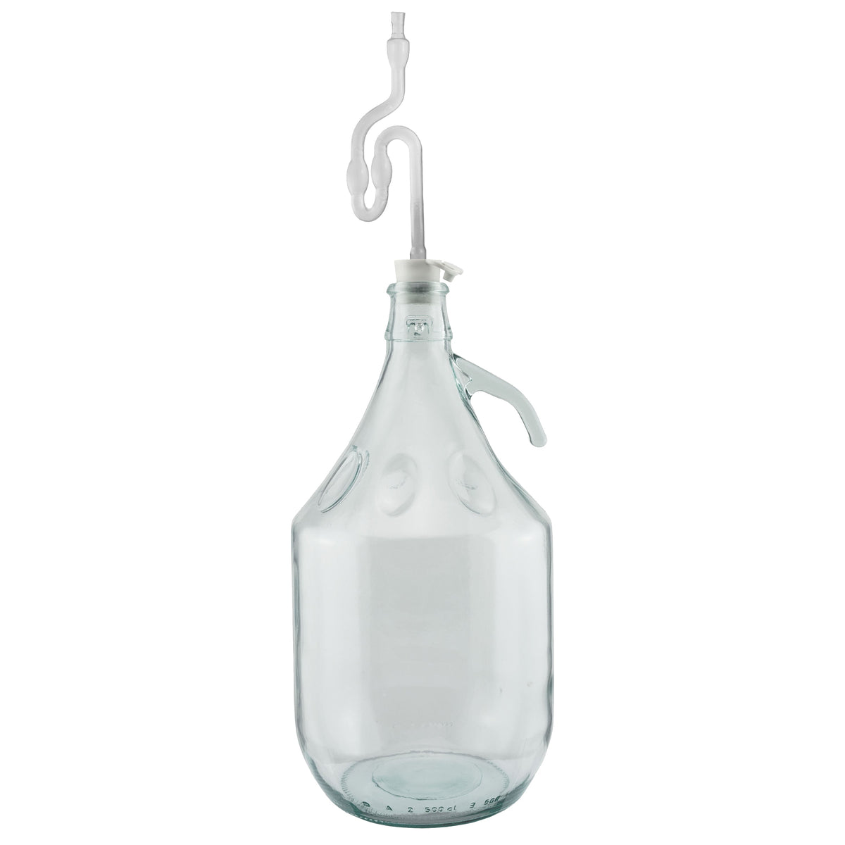 Glass Demijohn 5L 4 Pack Plain With Airlock & Bung