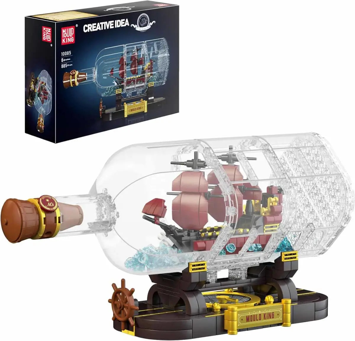MouldKing Ship in a Bottle: Queen Anne’s Revenge 10085
