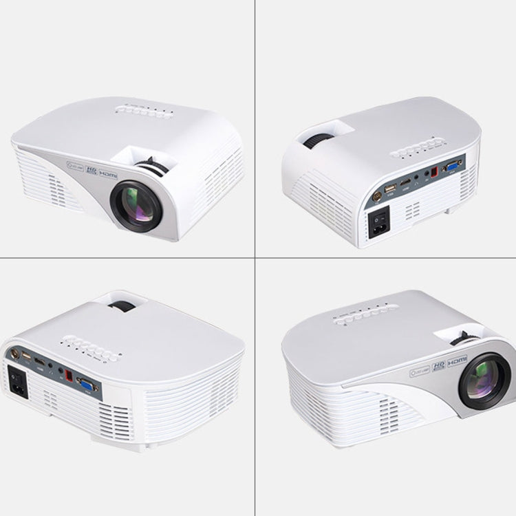 RD-805B 960*640 1200 Lumens Portable Mini LED Projector Home Theater with Remote Controller ,Support USB + VGA + HDMI + AV + TV, RD-805B Standard Version Black, RD-805B Standard Version White