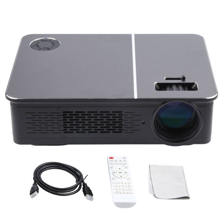 Wejoy L5 Home Theater Adjustable Optical Keystone Full HD 1080P LED LCD Video Projector with Remote Control (UK Plug)