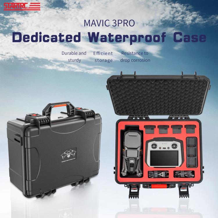 STARTRC ABS Waterproof Shockproof Suitcase for DJI Mavic 3 Pro / RC / RC Pro, For DJI Mavic 3 Pro / RC / RC Pro