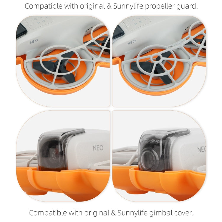 For DJI Neo Sunnylife Butterfly Storage Box Anti-collision Anti-scratch Protection Case (Orange)