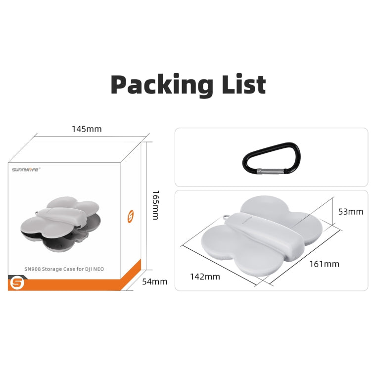 For DJI Neo Sunnylife Butterfly Storage Box Anti-collision Anti-scratch Protection Case (Orange)