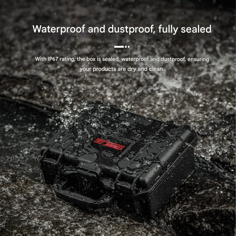 For DJI Osmo Pocket 3 STARTRC TSA Combination Lock Waterproof EVA ABS Dual-layer Suitcase Storage Box (Black)