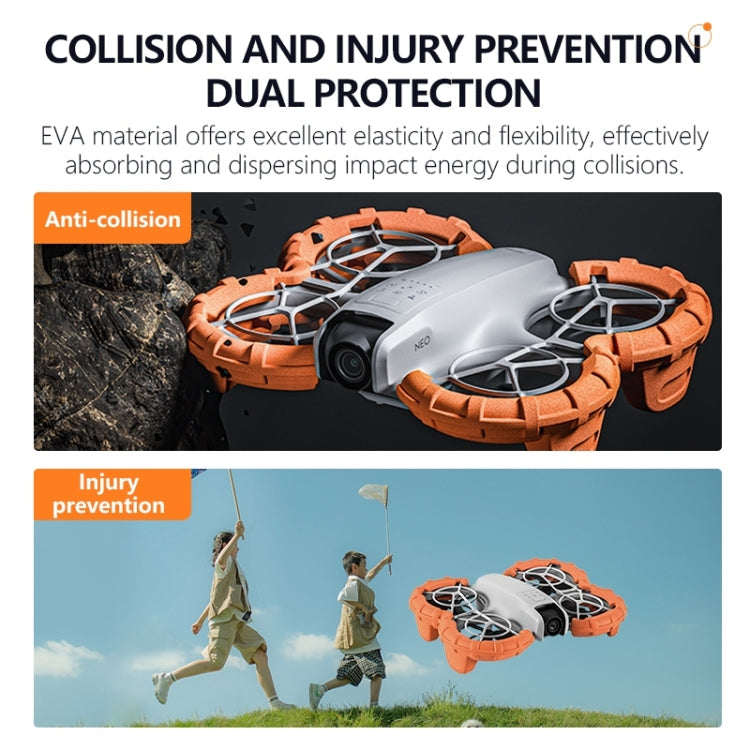 For DJI Neo STARTRC Light Anti-Sink Floating Propeller Guard Bumper (Orange)