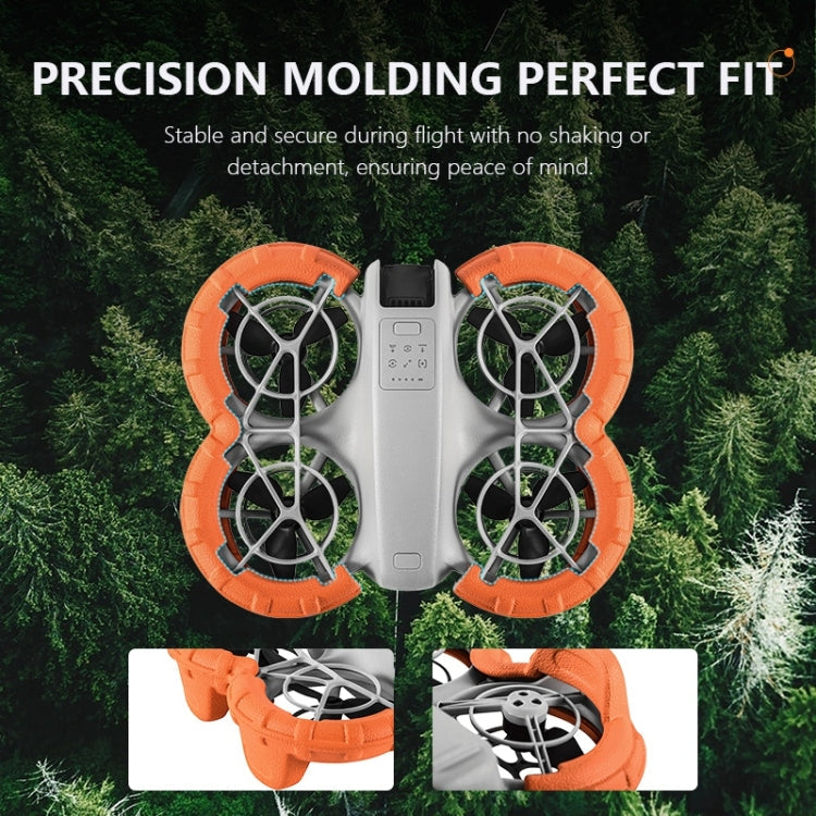 For DJI Neo STARTRC Light Anti-Sink Floating Propeller Guard Bumper (Orange)