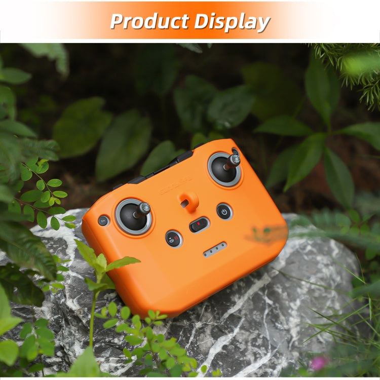 For DJI Neo / Mini 4 Pro / RC-N3 / RC-N2 / RC-N1 Sunnylife Controller Protective Cover Silicone Case with Neck Strap (Black)