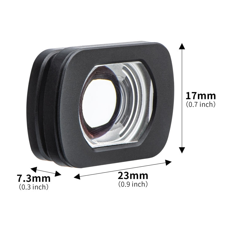 For DJI OSMO Pocket 3 STARTRC Drone Wide-Angle Lens Filter (Black)
