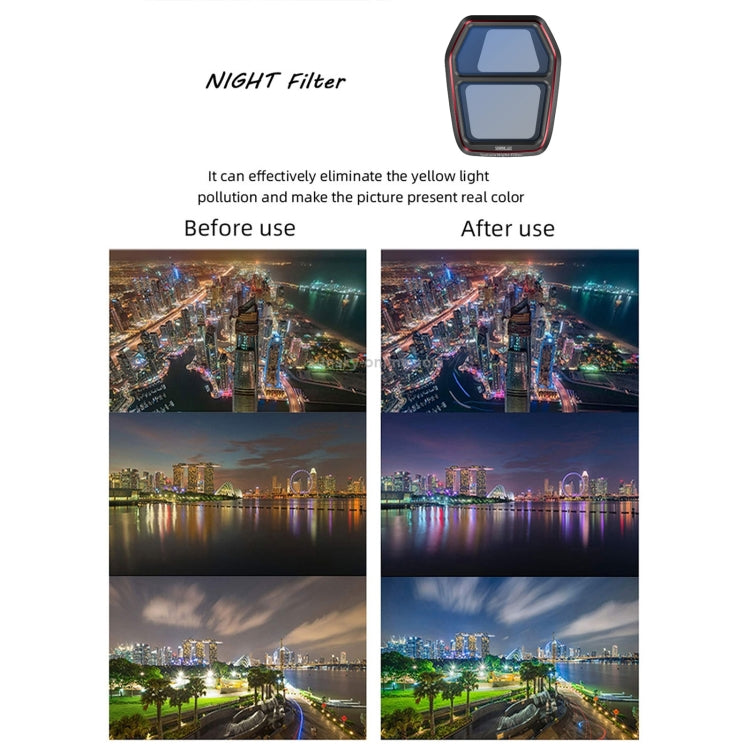 For DJI Air 3S STARTRC NIGHT Light Pollution Reduction Lens Filter