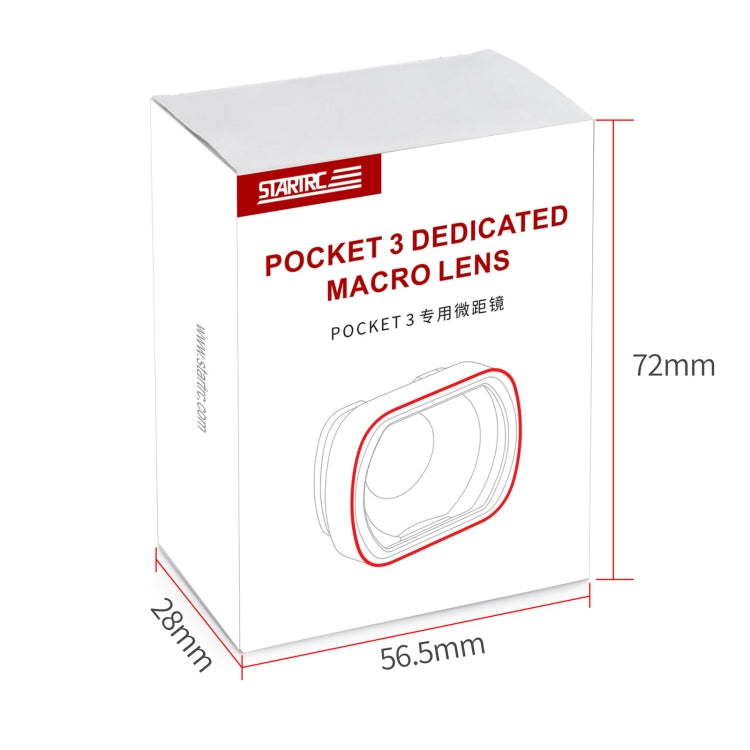 For DJI OSMO Pocket 3 STARTRC 10X Macro Lens Filter (Black)