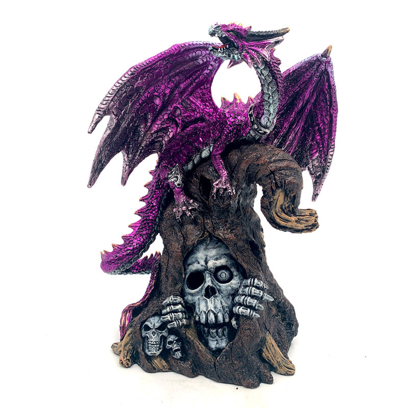 Dark Legends LED Keeper of the Death Gate Amethyst Dragon