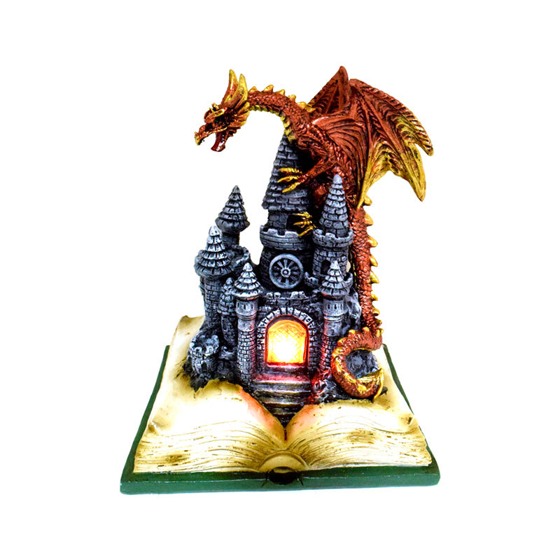 Dark Legends LED Dragon - Enchanted Fairytale Castle Fire Dragon