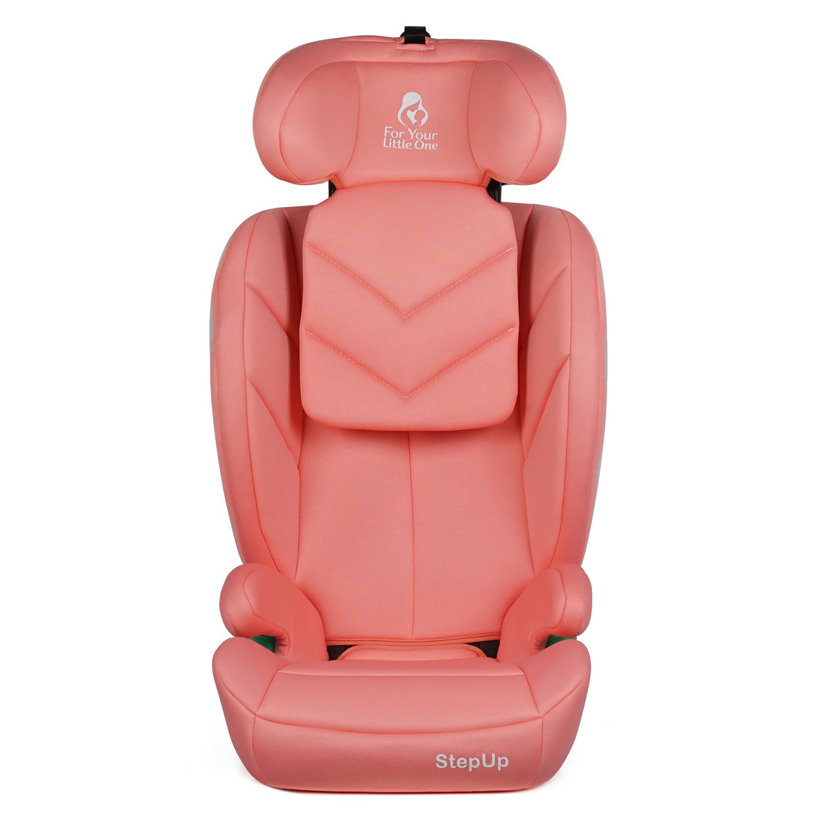 For Your Little One Stepup I-Size Belted 2/3 Car Seat Booster Seat - Blush Rose (4-12 Years)