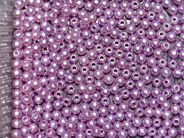 Simply 'Hyacinth Pink ' 4mm Acrylic Pearl Beads